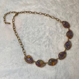 Marbled Multi-Colored Statement Necklace